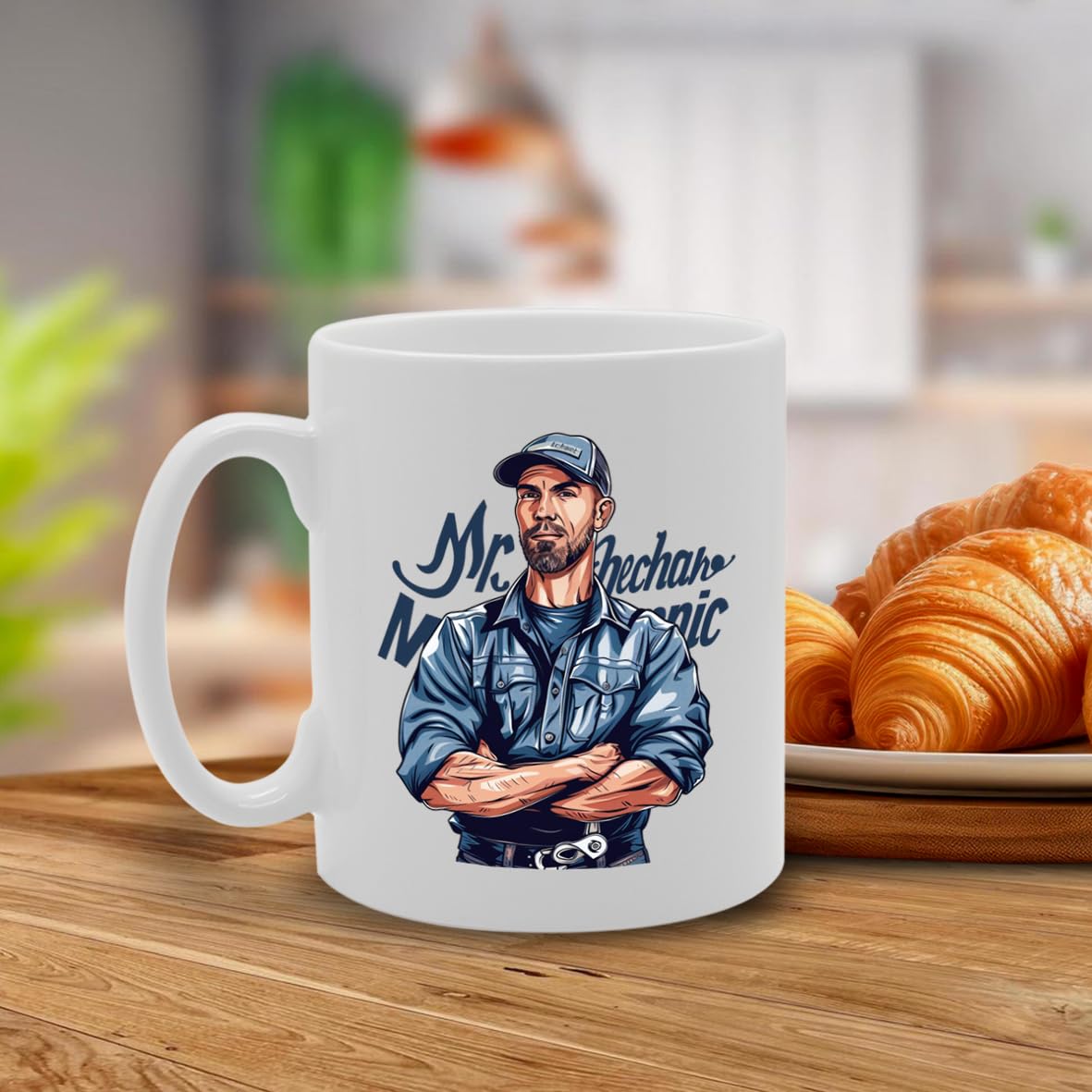 Mr Mechanic  - Ideal For Mechanics And Car Enthusiasts, 11Oz Ceramic Coffee  For Auto Technicians And Garage Pros Mg5948 - Funny Printed Coffee Mug - Great Gift Idea