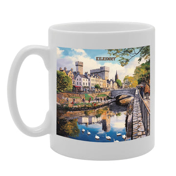 Printed Coffee Ceramic  Featuring Cities And Landmarks In United Kingdom (Kilkenny) - Funny Printed Coffee Mug - Great Gift Idea