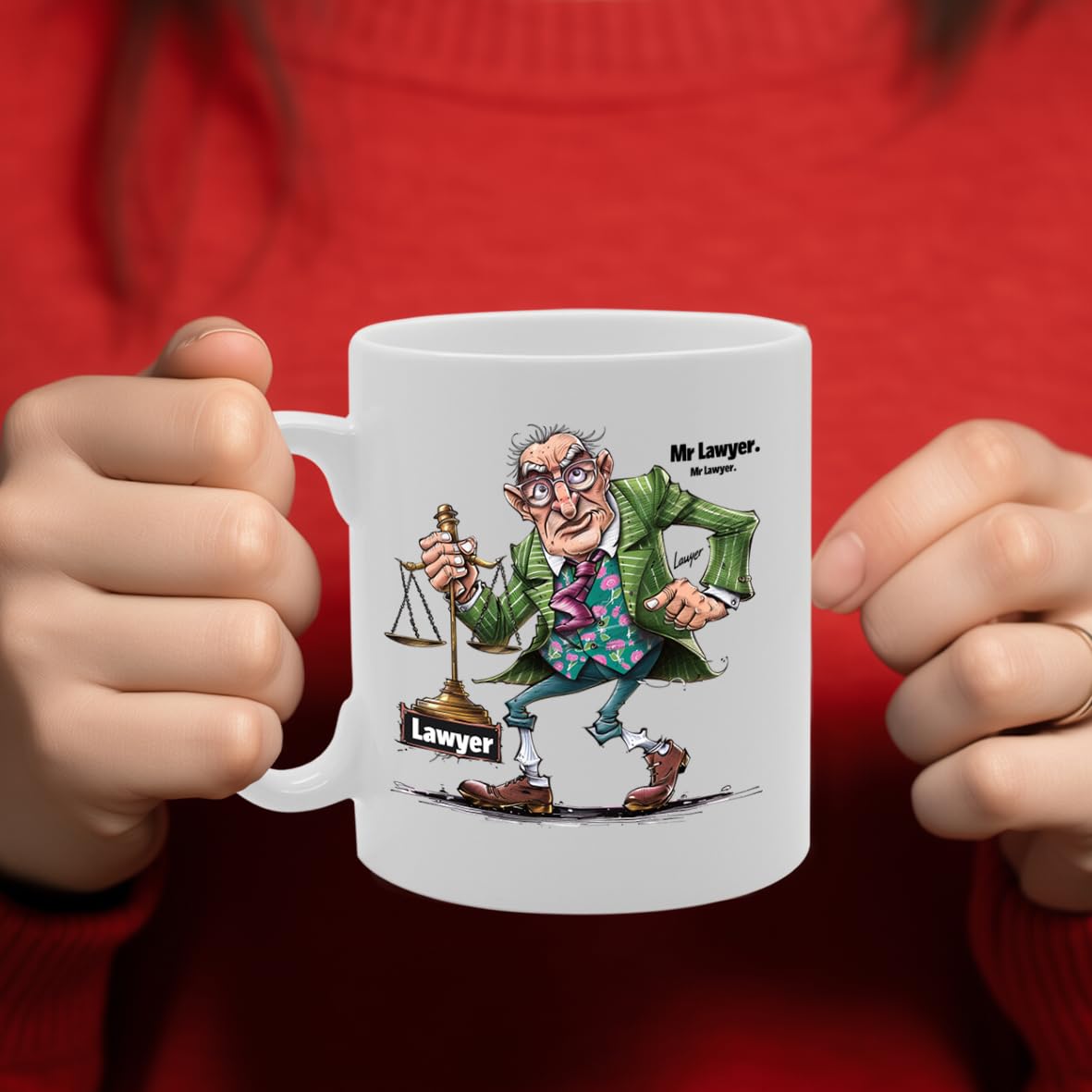 Mr Lawyer  - For Lawyers, Legal Professionals, Law Students, Durable Ceramic, Dishwasher Safe, Premium Print For Daily Use Mg6054 - Funny Printed Coffee Mug - Great Gift Idea