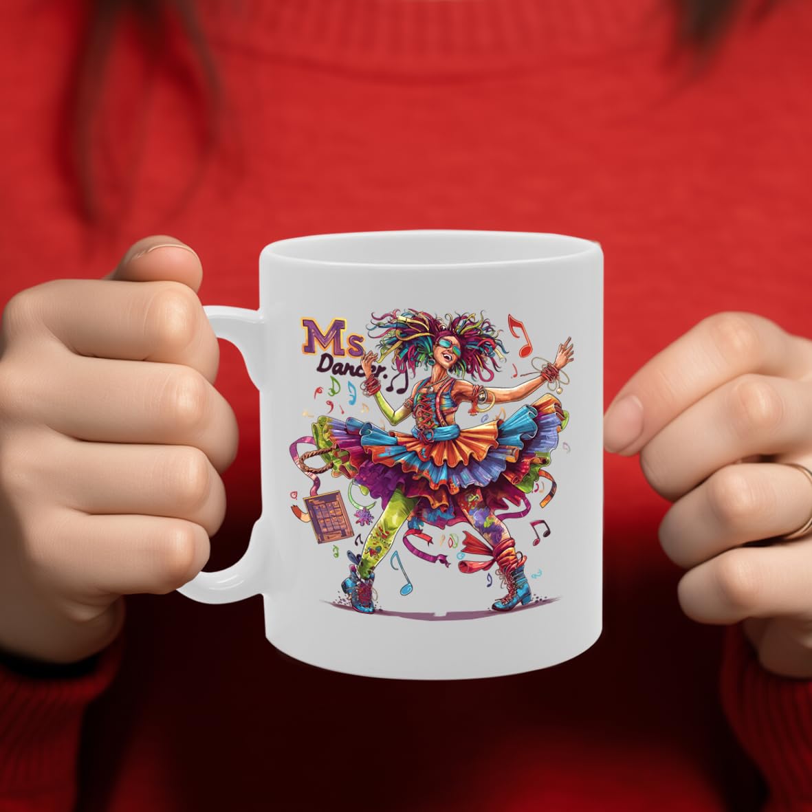 Ms Dancer Souvenir  – Depicting A Graceful Dancer In Motion – Memory Keepsake For Dance And Performing Arts Enthusiasts – Ms Dancer Memorabilia Mg6260 - Funny Printed Coffee Mug - Great Gift Idea