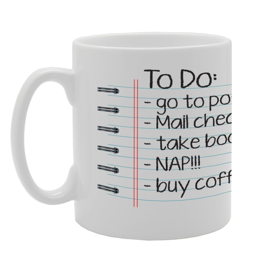 Very Funny To Do List   Printed Tea Coffee Ceramic  Mg2228 - Funny Printed Coffee Mug - Great Gift Idea