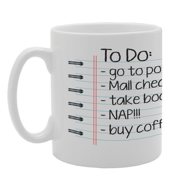 Very Funny To Do List   Printed Tea Coffee Ceramic  Mg2228 - Funny Printed Coffee Mug - Great Gift Idea
