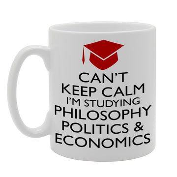 Can'T Keep Calm I'M Studying Philosophy Politics & Economics   Printed Tea Coffee Ceramic  Mg508 - Funny Printed Coffee Mug - Great Gift Idea