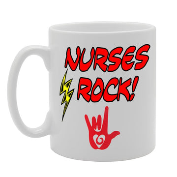 Nurse Rock   Printed Tea Coffee Ceramic  Mg1064 - Funny Printed Coffee Mug - Great Gift Idea