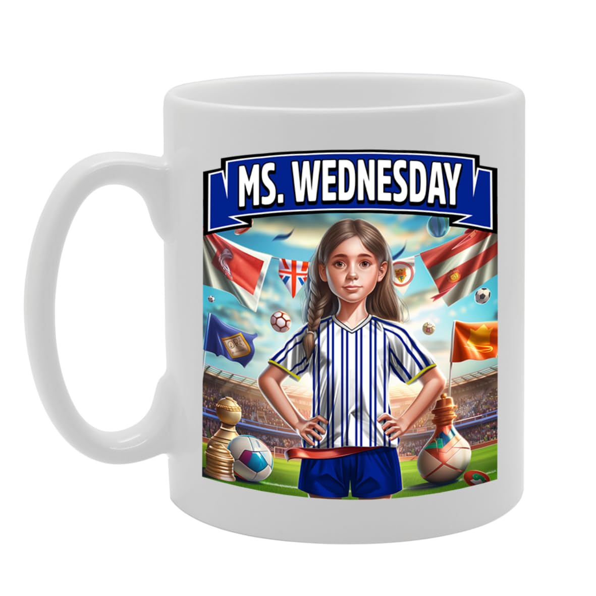 Ms Sheffield   Printed Tea Coffee Ceramic  For Footie Fan Ladies Girls Mg6384 - Funny Printed Coffee Mug - Great Gift Idea