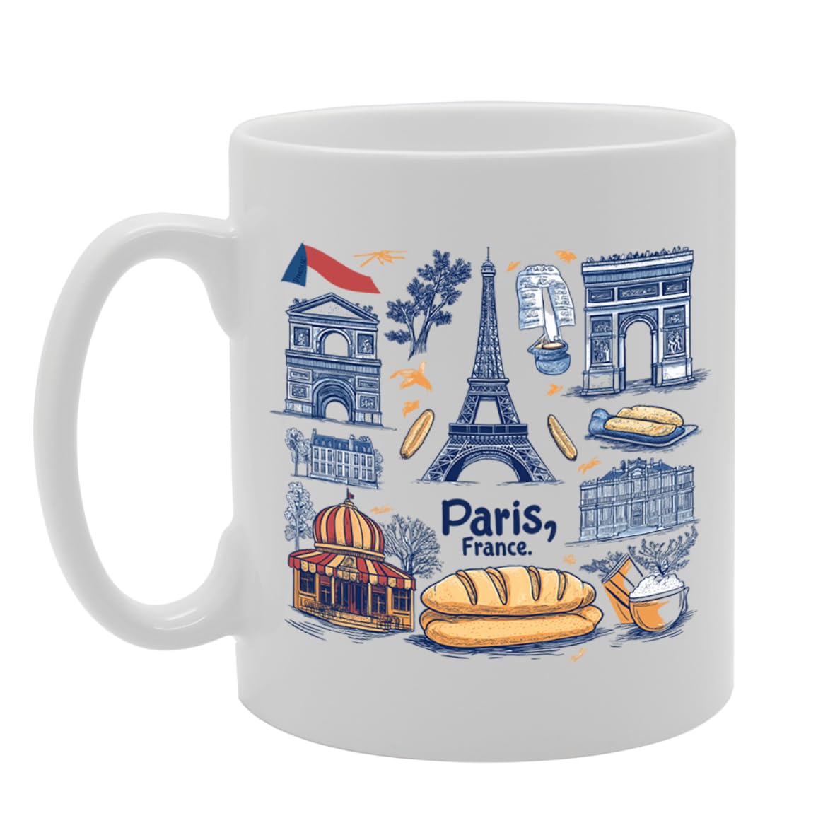 Paris France Themed  Selection (Paris 1) - Funny Printed Coffee Mug - Great Gift Idea