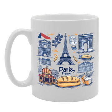 Paris France Themed  Selection (Paris 1) - Funny Printed Coffee Mug - Great Gift Idea