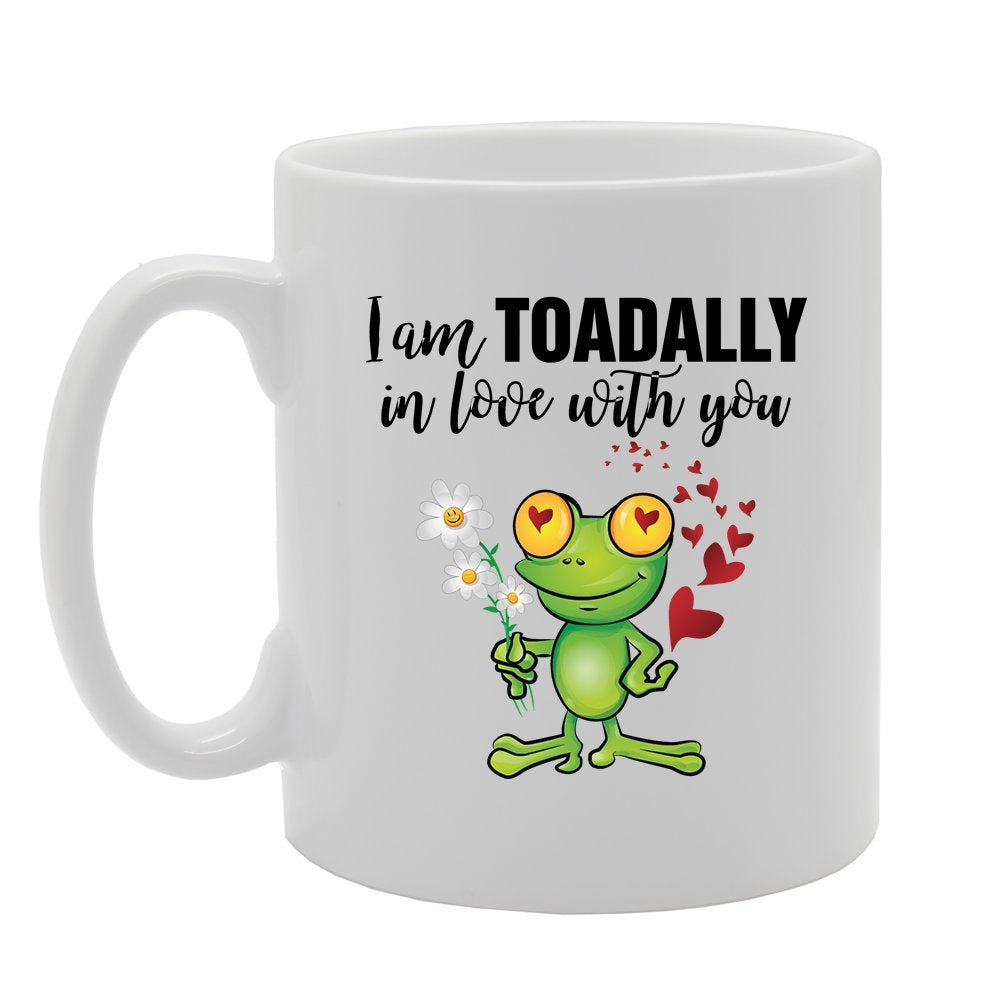 I Am Toadally In Love With You   Printed Tea Coffee Ceramic  Mg4183 - Funny Printed Coffee Mug - Great Gift Idea