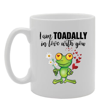 I Am Toadally In Love With You   Printed Tea Coffee Ceramic  Mg4183 - Funny Printed Coffee Mug - Great Gift Idea