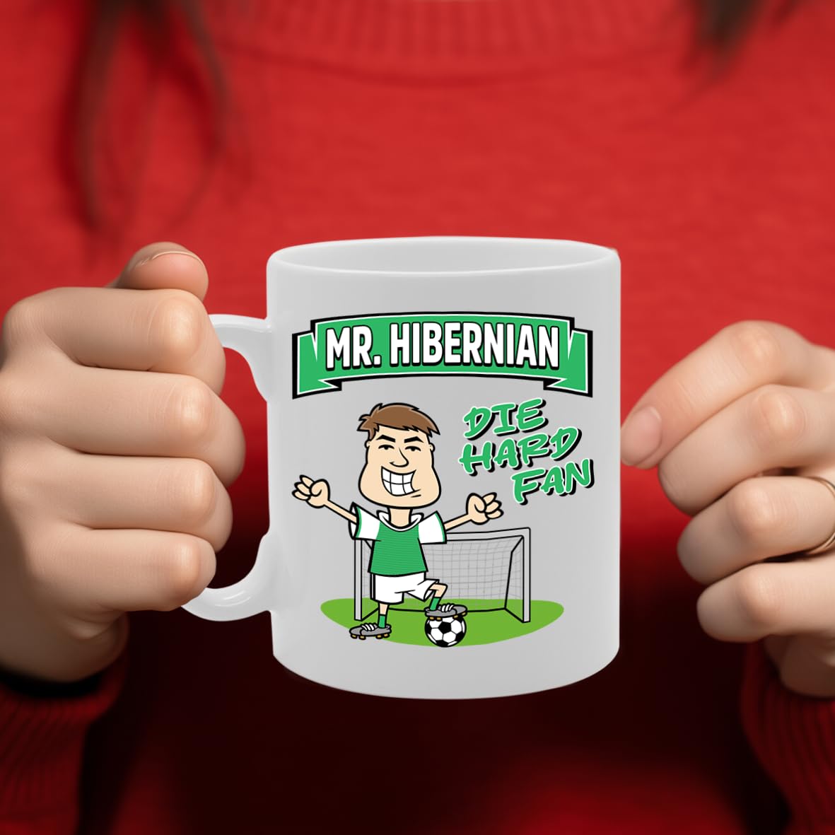 Mr Hibernian Die Hard Fan   Printed Tea Coffee Ceramic  Mg5899 - Funny Printed Coffee Mug - Great Gift Idea