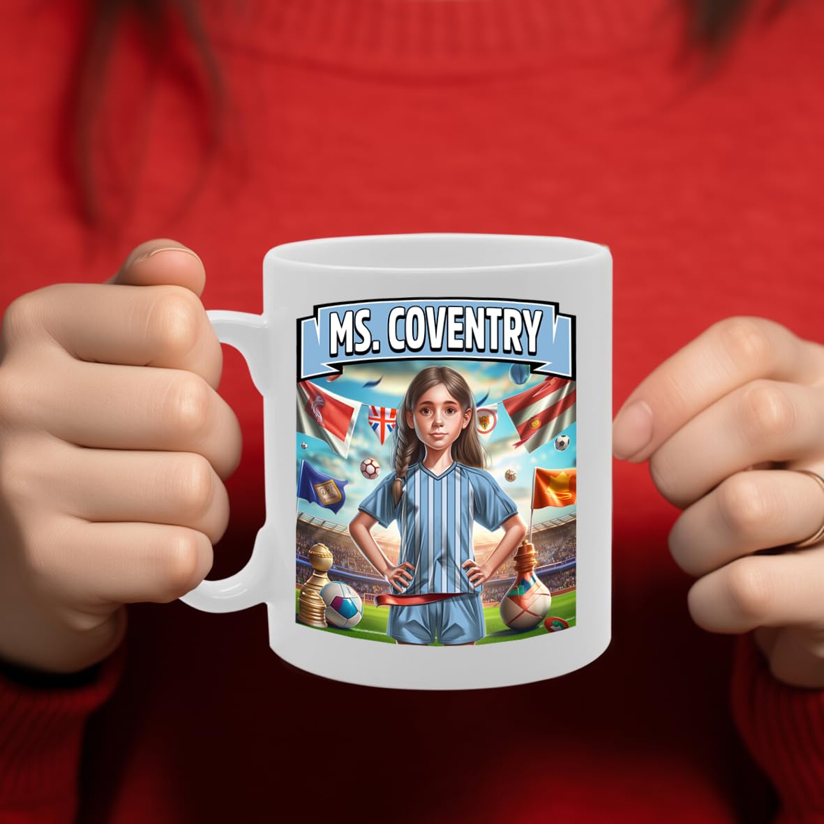 Ms Coventry   Printed Tea Coffee Ceramic  For Footie Fan Ladies Girls Mg6384 - Funny Printed Coffee Mug - Great Gift Idea