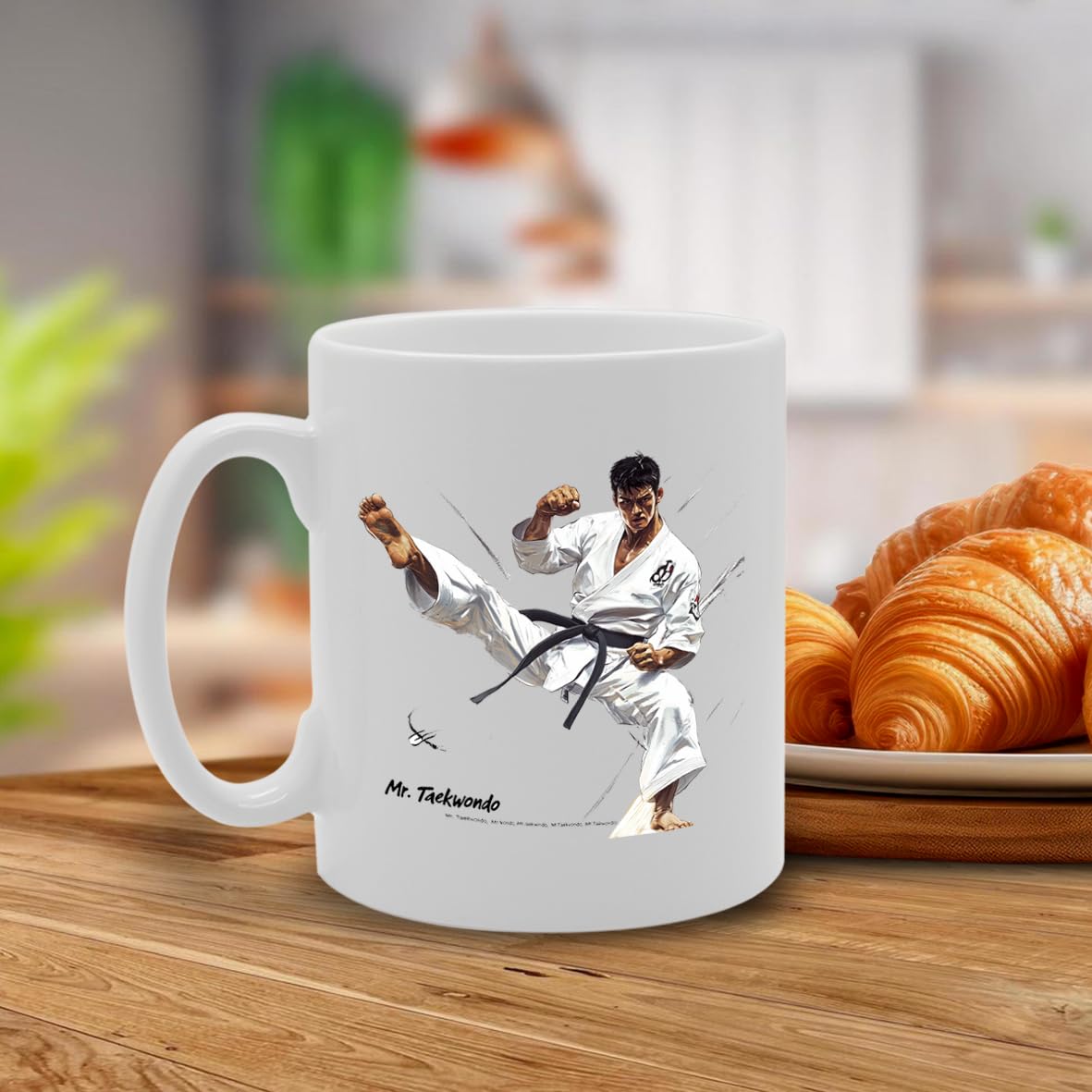 11Oz Ceramic  Featuring Popular Sports Designs From Around The World – Ideal For Sports Fans And Enthusiasts (Taekwondo Mg6577 ) - Funny Printed Coffee Mug - Great Gift Idea