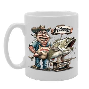 Mr Fishmonger  - Ideal For Fishmongers, Seafood Enthusiasts, Culinary Professionals - Dishwasher Safe Mg6006 - Funny Printed Coffee Mug - Great Gift Idea