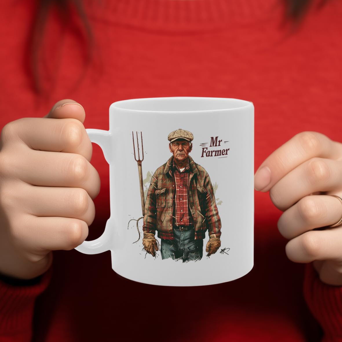 Mr Farmer  - Ideal For Farmers And Agriculture Enthusiasts, 11Oz Ceramic Coffee  For Farming Professionals And Rural Life Lovers Mg5919 - Funny Printed Coffee Mug - Great Gift Idea