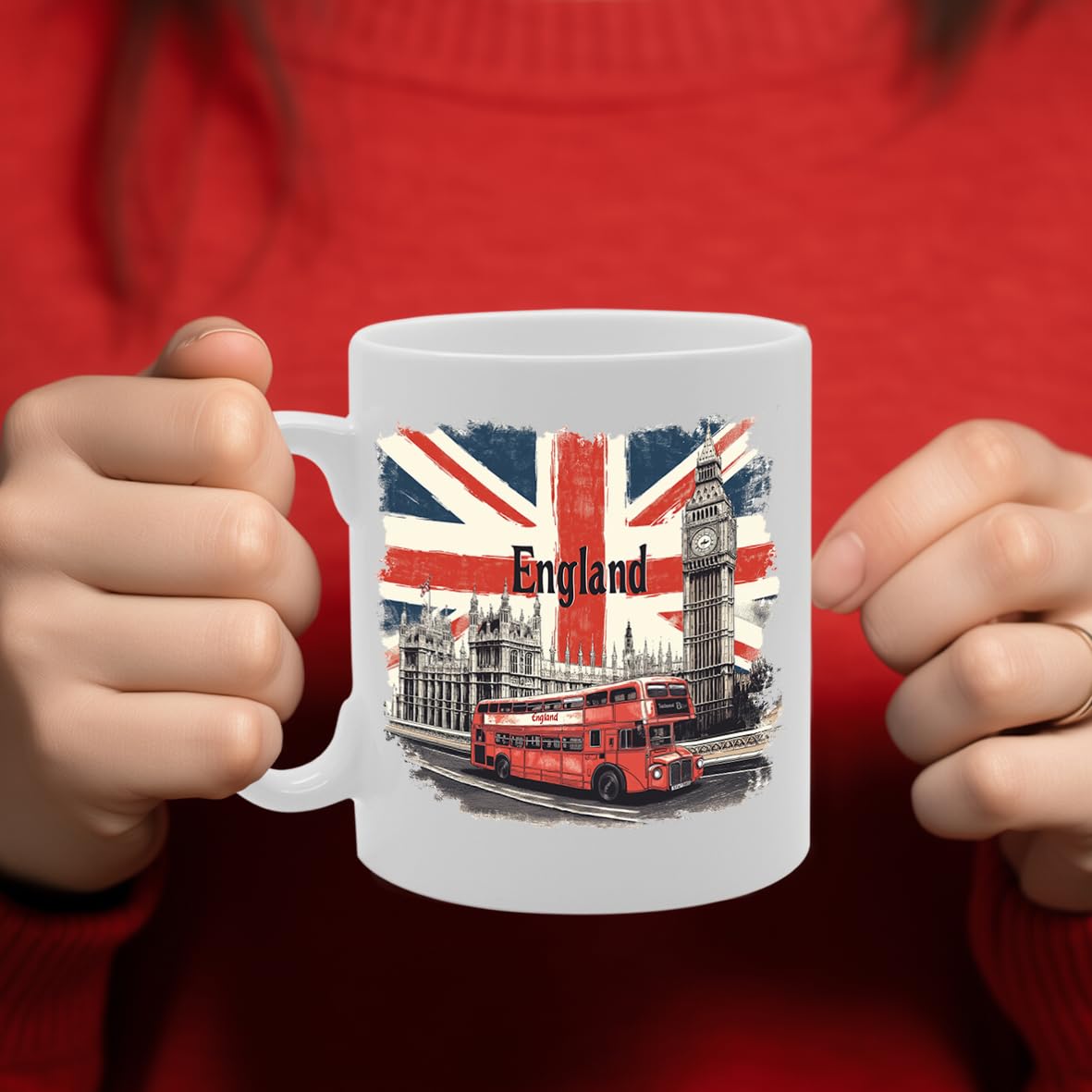 -   Printed Coffee Ceramic  Featuring Great Britain 4 Design (England 2) Mg6431 - Funny Printed Coffee Mug - Great Gift Idea