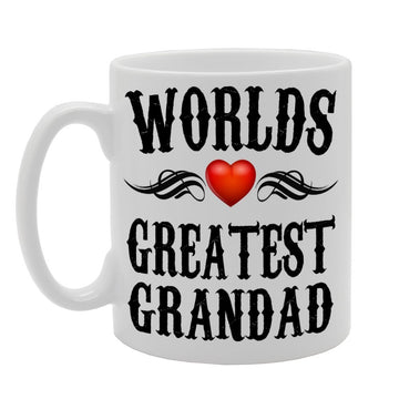 World'S Greatest Grandad   Printed Tea Coffee Ceramic  Mg598 - Funny Printed Coffee Mug - Great Gift Idea