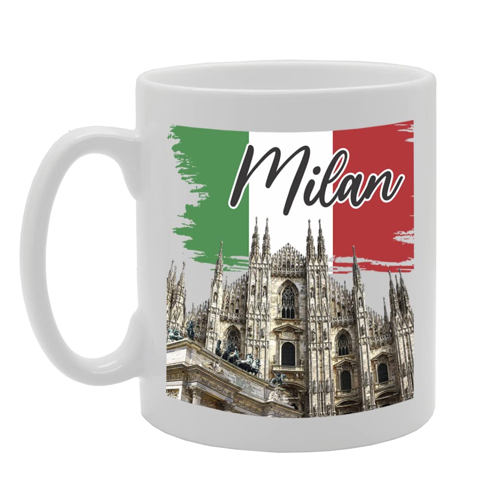Milan Italy - A   Printed Tea Coffee Ceramic  Mg5697 - Funny Printed Coffee Mug - Great Gift Idea