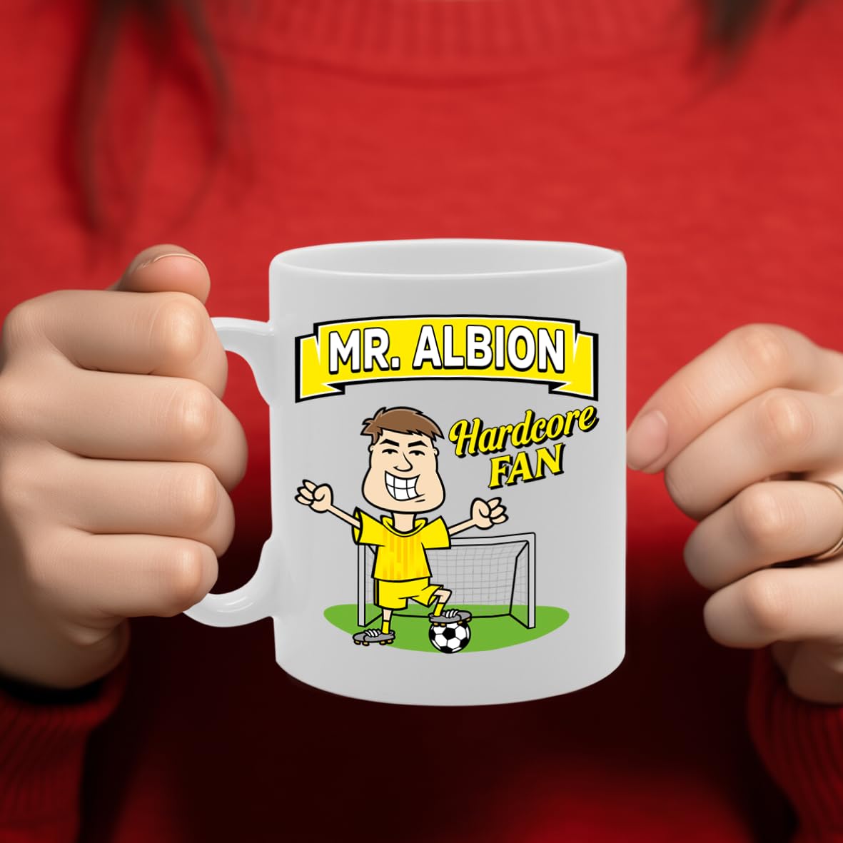 Mr Burton Albion Hardcore Fan   Printed Tea Coffee Ceramic  Mg5863 - Funny Printed Coffee Mug - Great Gift Idea