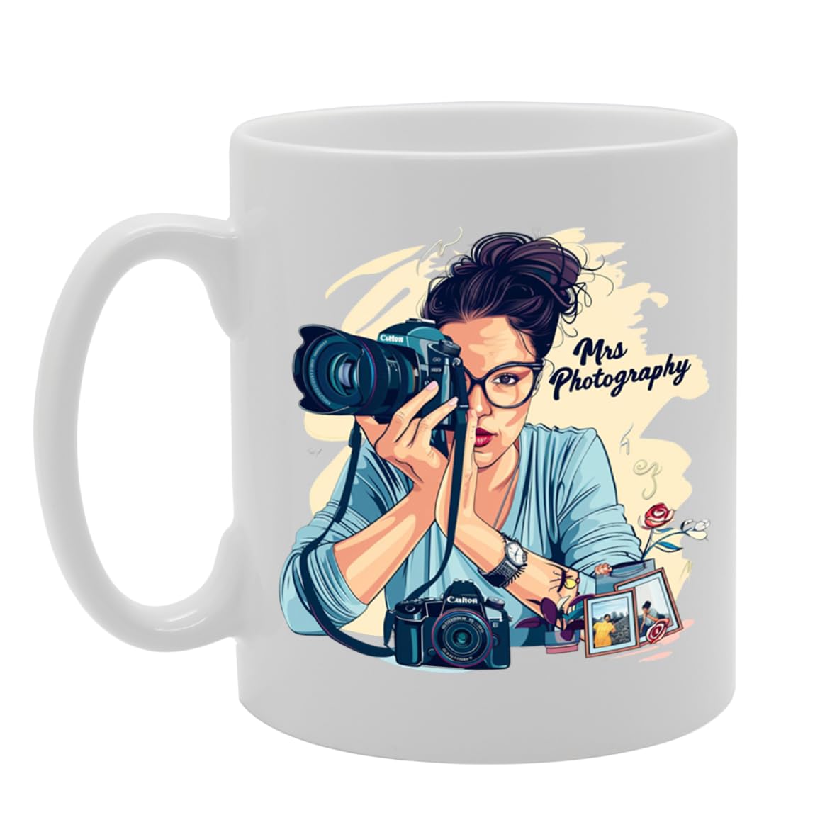 Mrs Photography  - Ideal For Photographers And Camera Enthusiasts, 11Oz Ceramic Coffee  For Shutterbugs And Visual Artists Mg5977 - Funny Printed Coffee Mug - Great Gift Idea