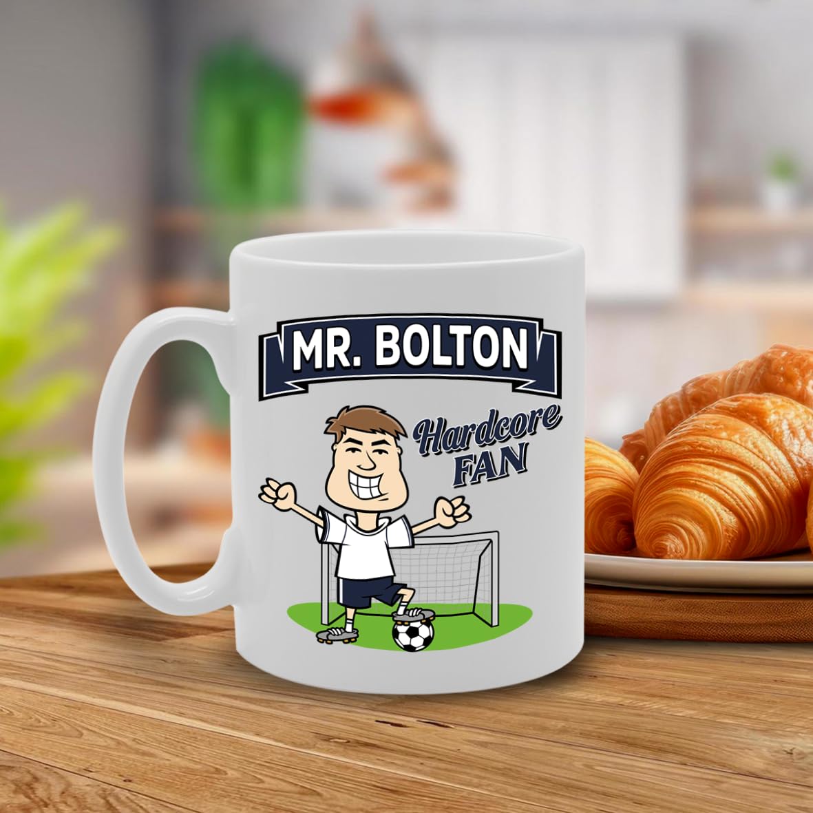 Mr Bolton Hardcore Fan   Printed Tea Coffee Ceramic  Mg5847 - Funny Printed Coffee Mug - Great Gift Idea