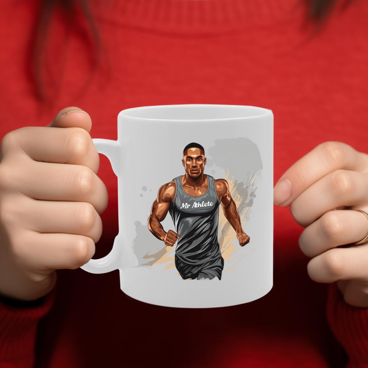 Mr Athlete  - Ideal For Athletes And Sports Enthusiasts, 11Oz Ceramic Coffee  For Fitness And Performance Fans Mg5988 - Funny Printed Coffee Mug - Great Gift Idea
