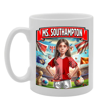 Ms Southampton   Printed Tea Coffee Ceramic  For Footie Fan Ladies Girls Mg6384 - Funny Printed Coffee Mug - Great Gift Idea