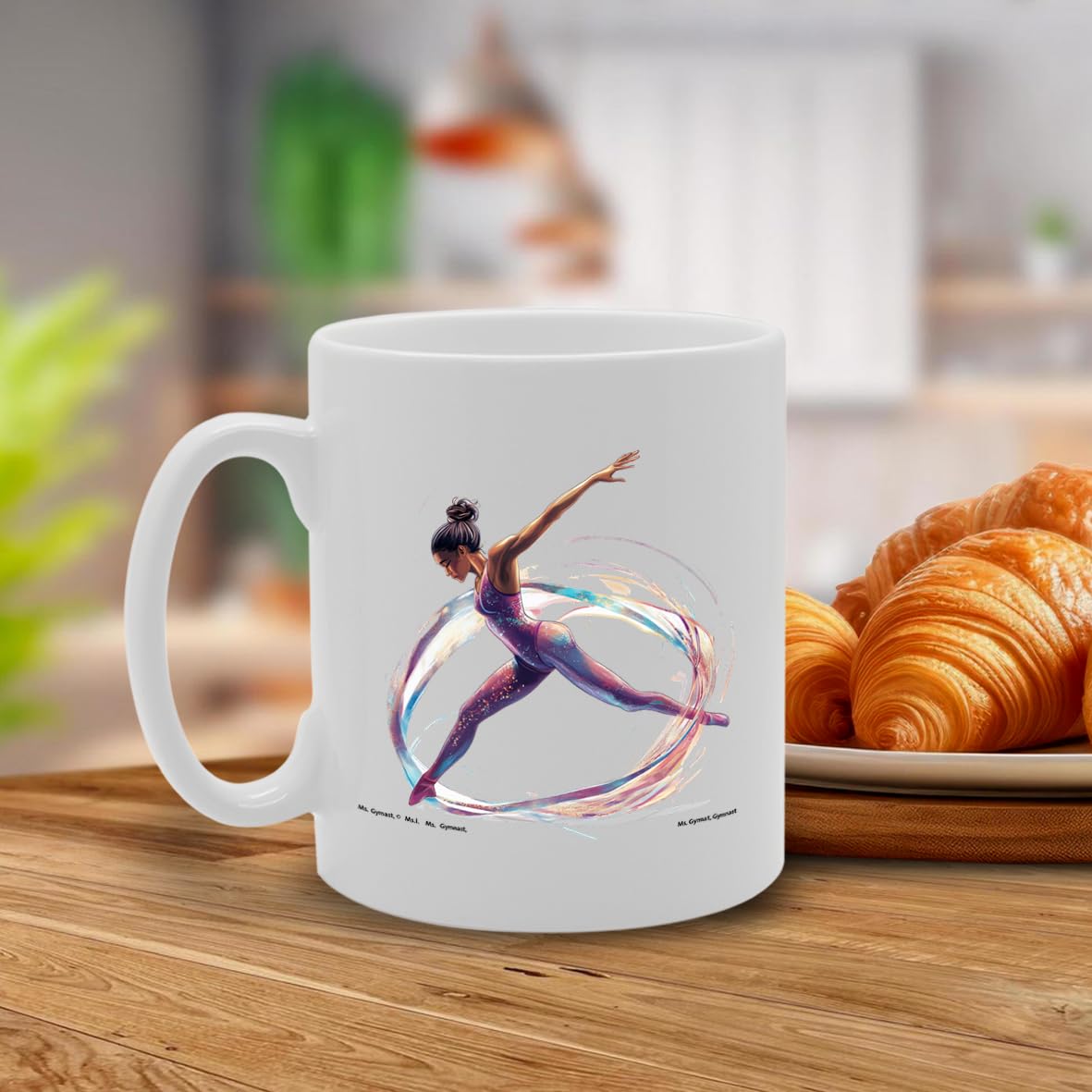 11Oz Ceramic  Featuring Popular Sports Designs From Around The World – Ideal For Sports Fans And Enthusiasts (Gymnast Mg6591) - Funny Printed Coffee Mug - Great Gift Idea