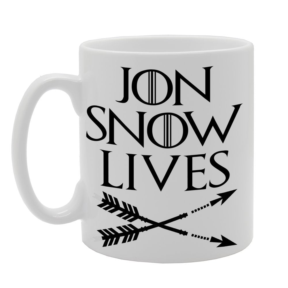 Jon Snow Lives   Printed Tea Coffee Ceramic  Mg661 - Funny Printed Coffee Mug - Great Gift Idea
