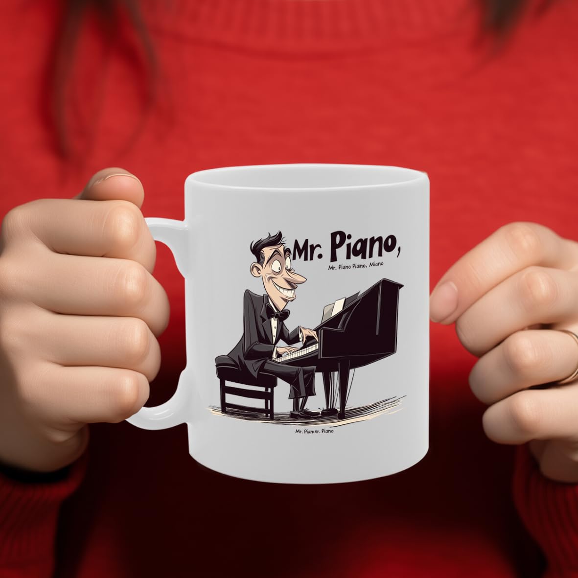 11Oz Ceramic  Mg6558 Featuring Mr French Horn – For Musicians And Music Lovers - Funny Printed Coffee Mug - Great Gift Idea