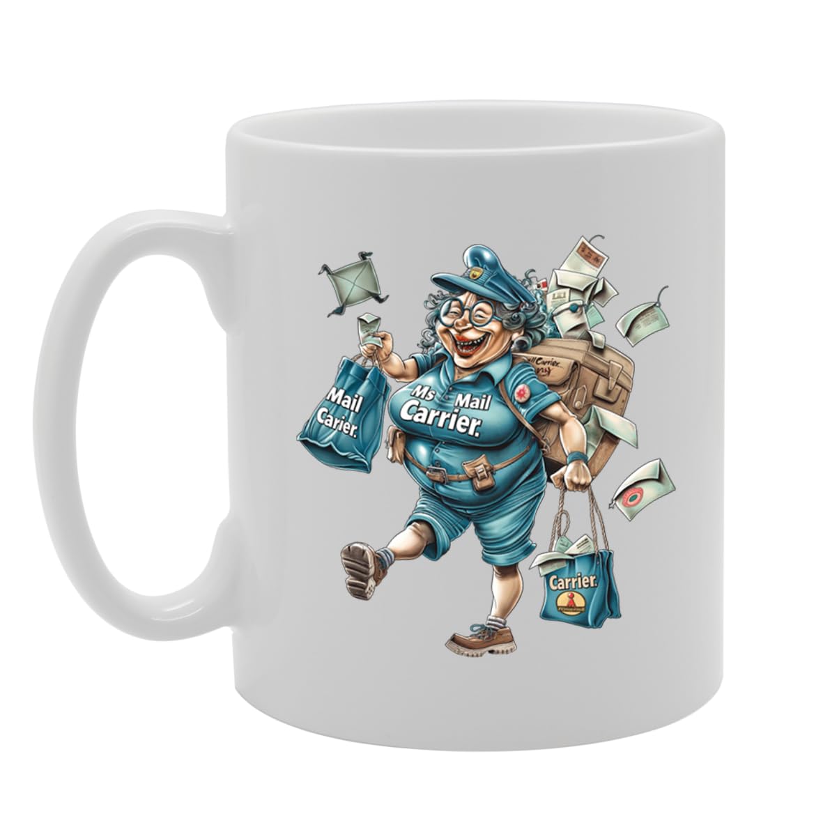 Ms Mail Ceramic  - Ideal For Mail Carriers, Postal Workers, And Delivery Personnel - 11Oz Coffee  With Charming Design Mg6275 - Funny Printed Coffee Mug - Great Gift Idea