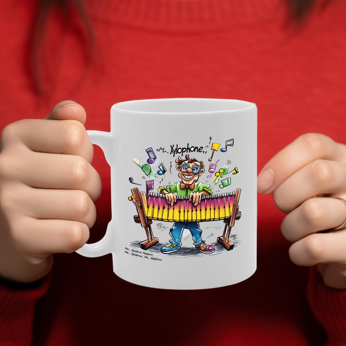 11Oz Ceramic  Featuring Xylophone Mg6586 –  For Musicians And Music Lovers - Funny Printed Coffee Mug - Great Gift Idea