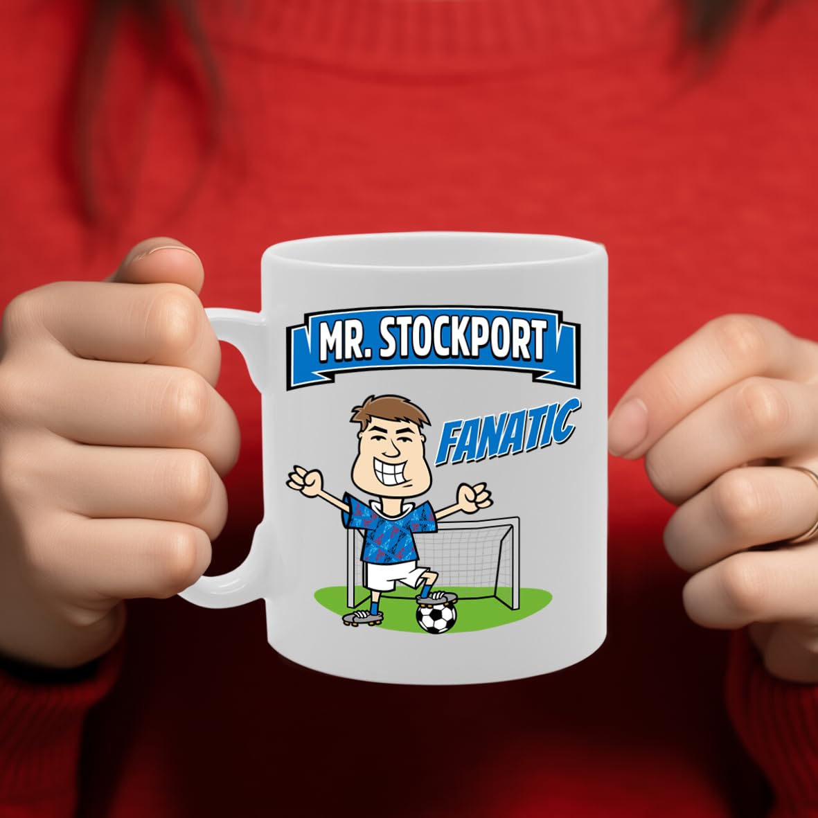 Mr Stockport Fanatic   Printed Tea Coffee Ceramic  Mg5870 - Funny Printed Coffee Mug - Great Gift Idea