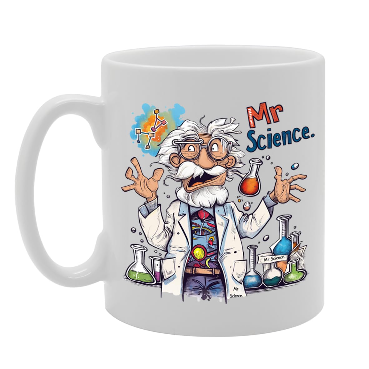 Mr Science  - Designed For Scientists, Science Teachers, Research Enthusiasts, Durable Ceramic, Dishwasher Safe Mg6020 - Funny Printed Coffee Mug - Great Gift Idea