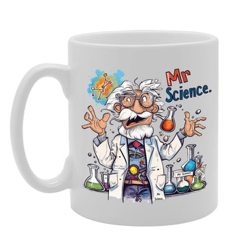 Mr Science  - Designed For Scientists, Science Teachers, Research Enthusiasts, Durable Ceramic, Dishwasher Safe Mg6020 - Funny Printed Coffee Mug - Great Gift Idea