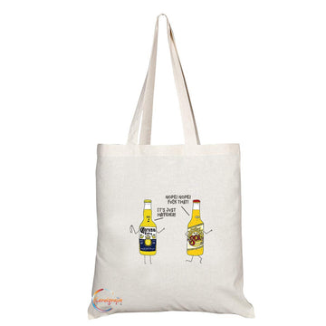 TB789 Nope F**K That It's Just Hayfever Corona Sol Beer Drink Novelty Present Gift Printed Eco-Friendly Stylish Long Handled Tote Shoulder Bag