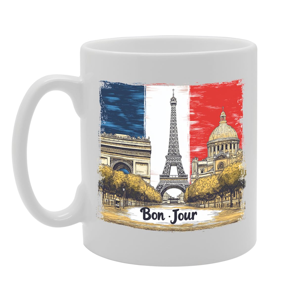 -   Printed Coffee Ceramic  Featuring Paris 3 Design Mg6441 - Funny Printed Coffee Mug - Great Gift Idea