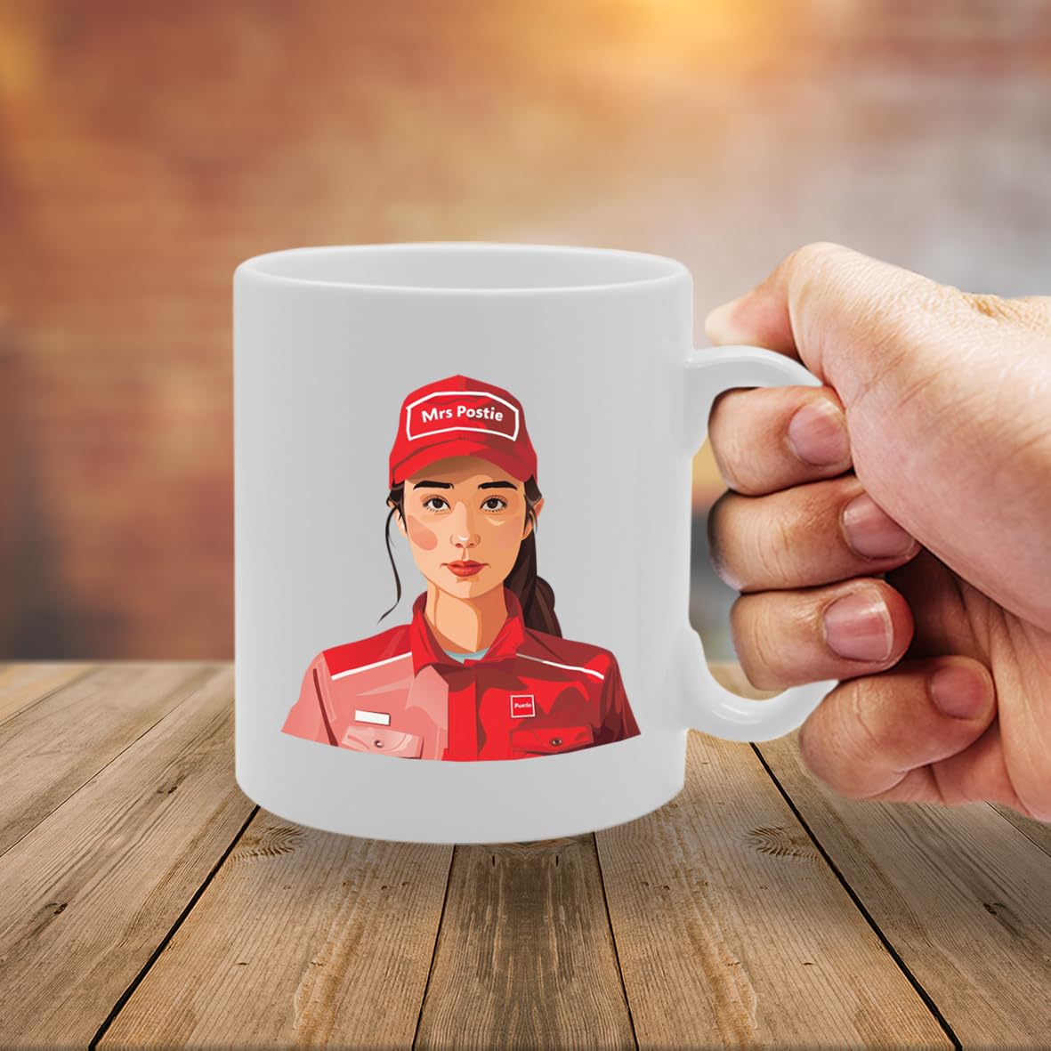 Mrs Postie  - Ideal For Postwomen And Mail Carriers, 11Oz Ceramic Coffee  For Postal Workers And Delivery Professionals Mg5953 - Funny Printed Coffee Mug - Great Gift Idea