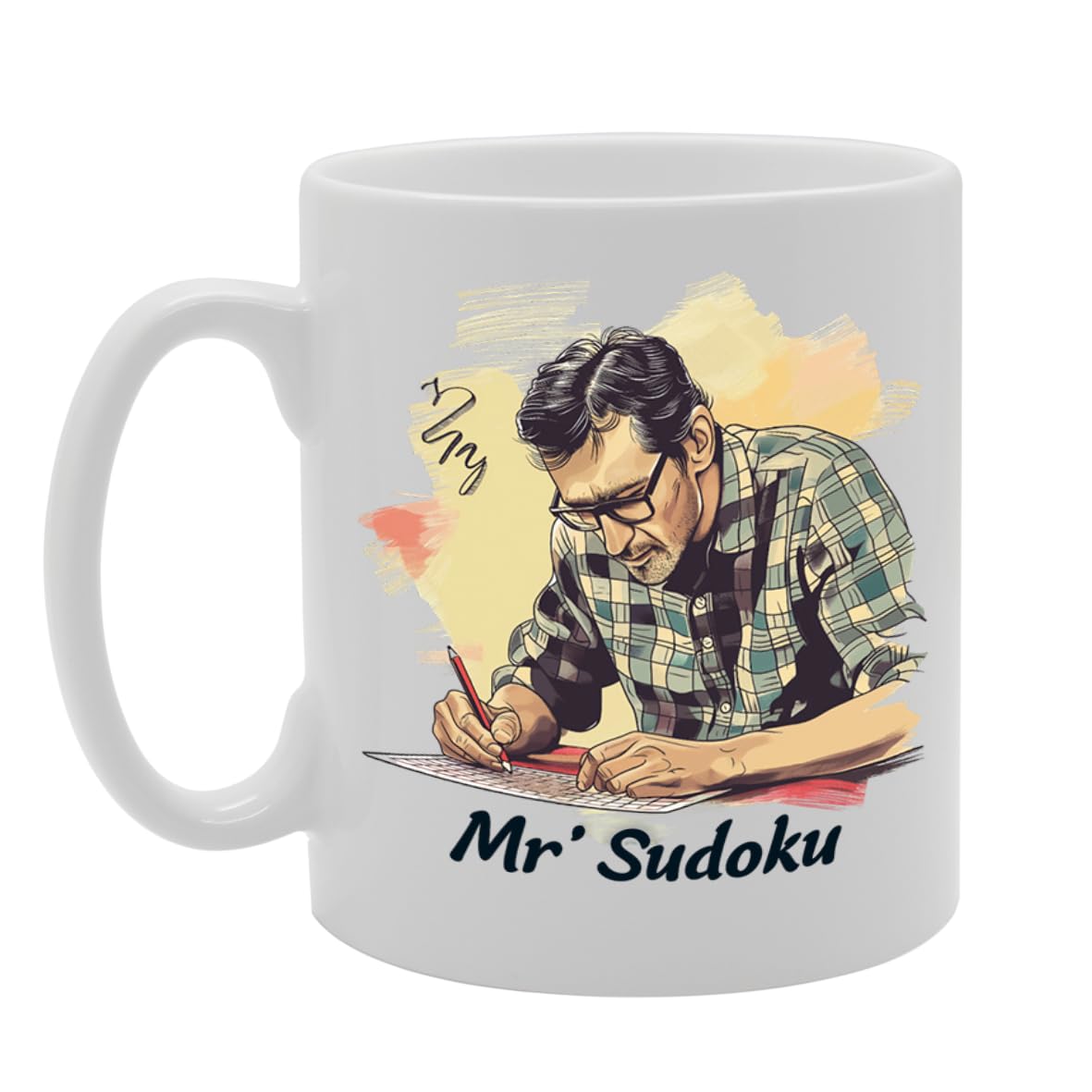 Mr Sudoku  - Ideal For Puzzle Enthusiasts And Brain Teaser Lovers, 11Oz Ceramic Coffee  For Sudoku Fans And Logic Puzzle Solvers Mg5982 - Funny Printed Coffee Mug - Great Gift Idea