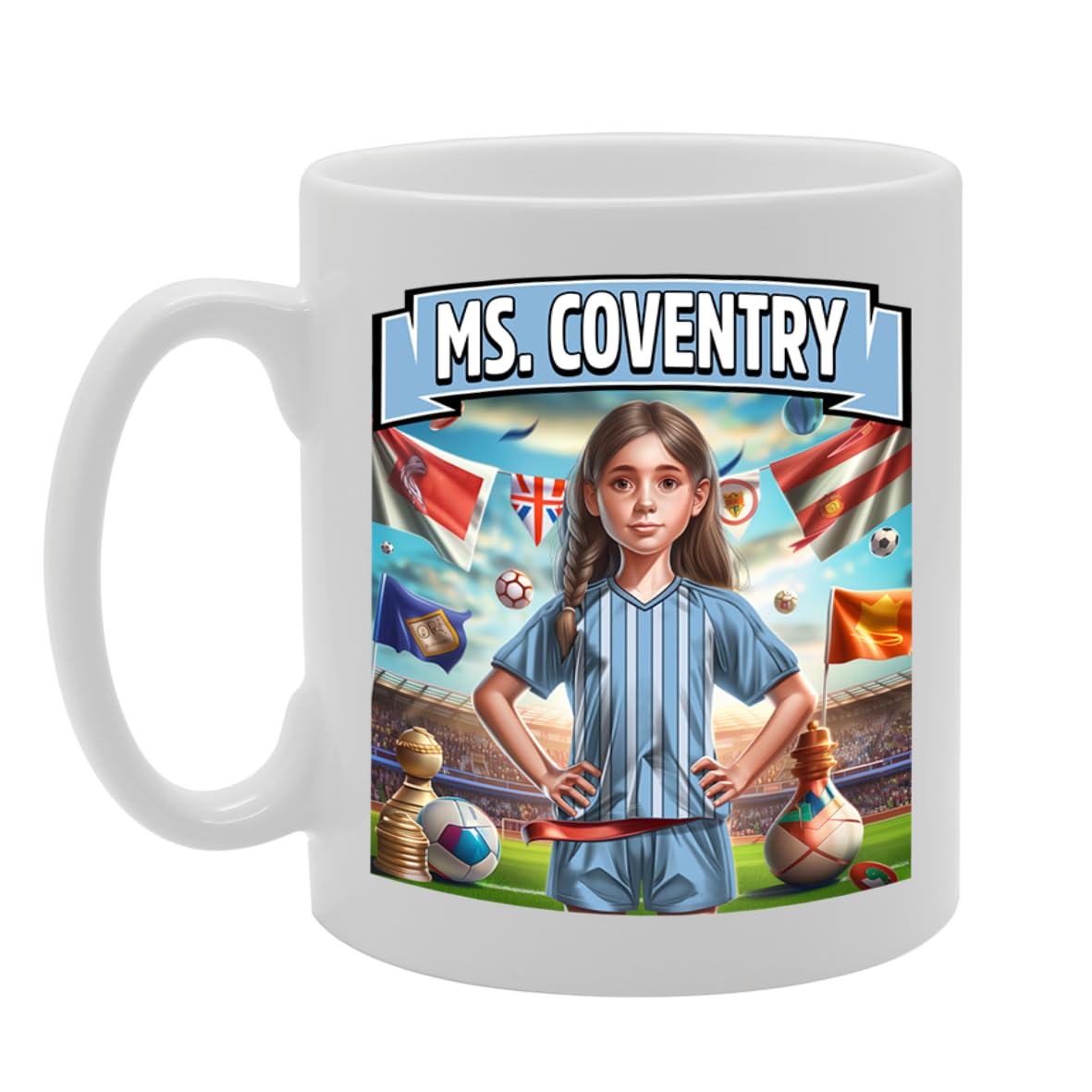 Ms Coventry   Printed Tea Coffee Ceramic  For Footie Fan Ladies Girls Mg6384 - Funny Printed Coffee Mug - Great Gift Idea