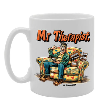 Mr Therapist  - For Therapists, Counselors, Mental Health Professionals, Durable Ceramic, Dishwasher Safe, Premium Print Mg6088 - Funny Printed Coffee Mug - Great Gift Idea