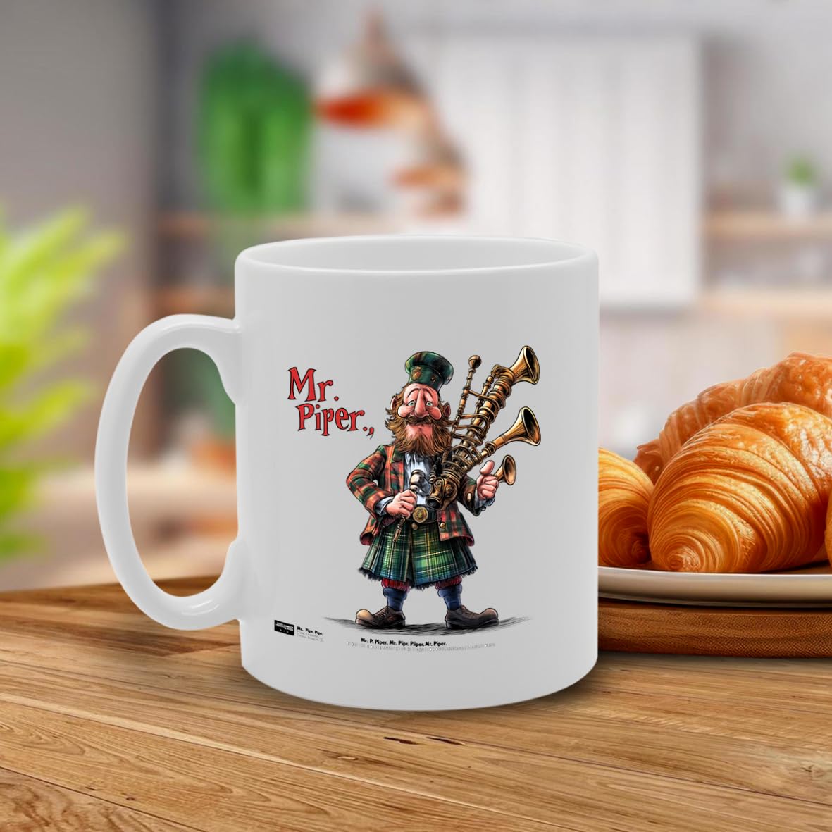 11Oz Ceramic  Mg6567 Featuring Mr Piper – For Musicians And Music Lovers - Funny Printed Coffee Mug - Great Gift Idea