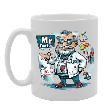 Mr Doctor  - For Doctors, Medical Professionals, Healthcare Workers, Durable Ceramic, Dishwasher Safe, Premium Print Mg6060 - Funny Printed Coffee Mug - Great Gift Idea