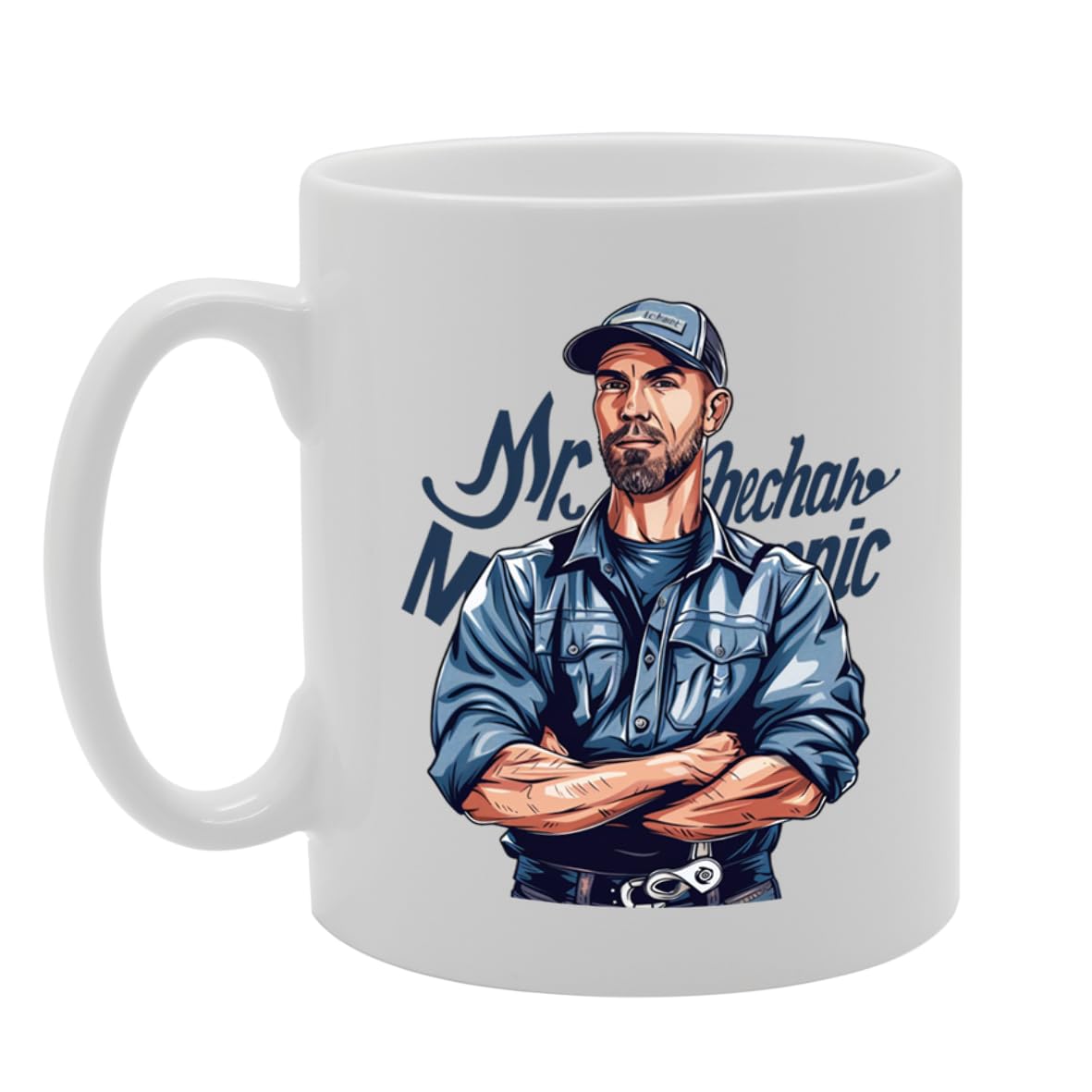 Mr Mechanic  - Ideal For Mechanics And Car Enthusiasts, 11Oz Ceramic Coffee  For Auto Technicians And Garage Pros Mg5948 - Funny Printed Coffee Mug - Great Gift Idea