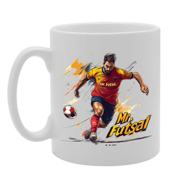 11Oz Ceramic  Featuring Popular Sports Designs From Around The World – Ideal For Sports Fans And Enthusiasts (Futsal Mg6559) - Funny Printed Coffee Mug - Great Gift Idea