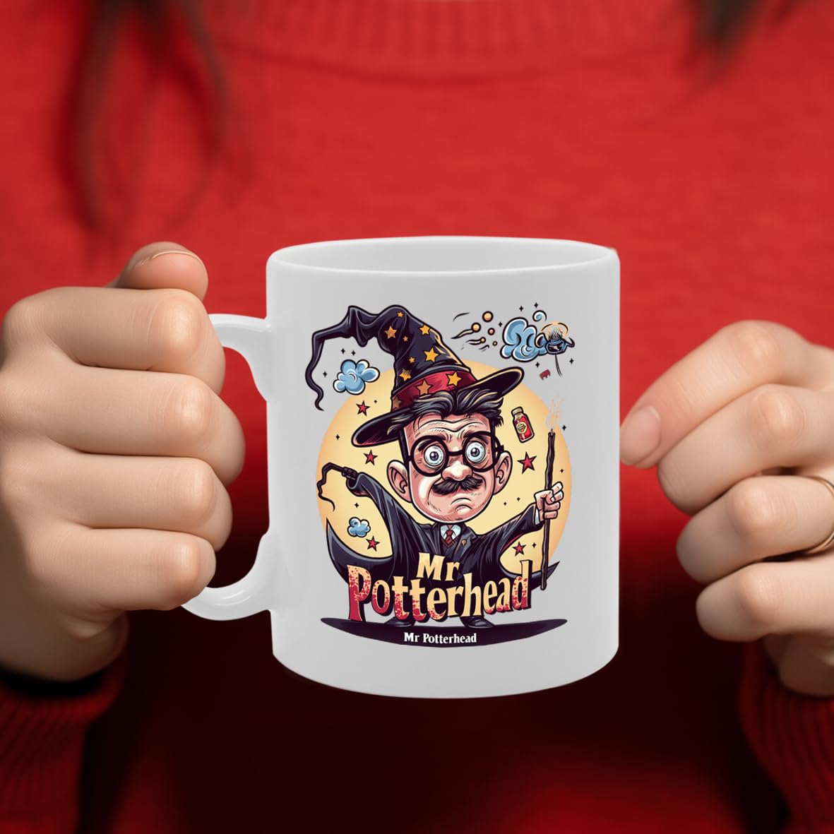Mr Potterhead  - Designed For Wizarding World Fans, Book Lovers, Fantasy Enthusiasts, Durable Ceramic, Dishwasher Safe Mg6007 - Funny Printed Coffee Mug - Great Gift Idea