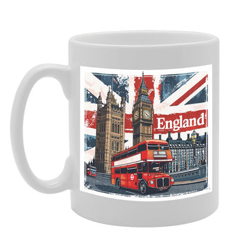 -   Printed Coffee Ceramic  Featuring Great Britain 4 Design (England 1) Mg6431 - Funny Printed Coffee Mug - Great Gift Idea