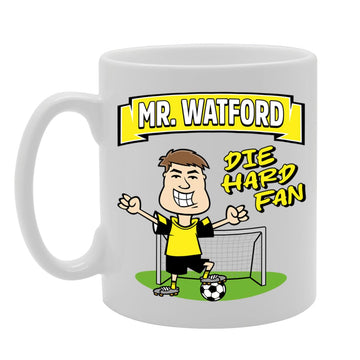 Mr Watford Die Hard Fan   Printed Tea Coffee Ceramic  Mg5833 - Funny Printed Coffee Mug - Great Gift Idea