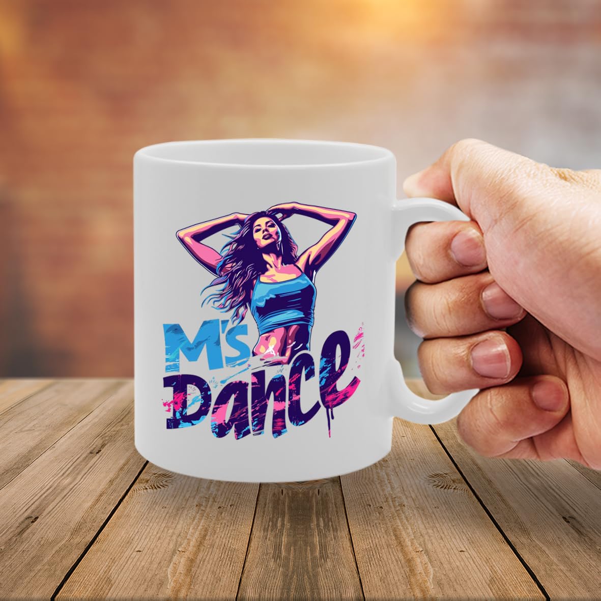 Ms Dance  - Ideal For Dancers And Dance Enthusiasts, 11Oz Ceramic Coffee  For Performers And Choreography Lovers Mg5941 - Funny Printed Coffee Mug - Great Gift Idea