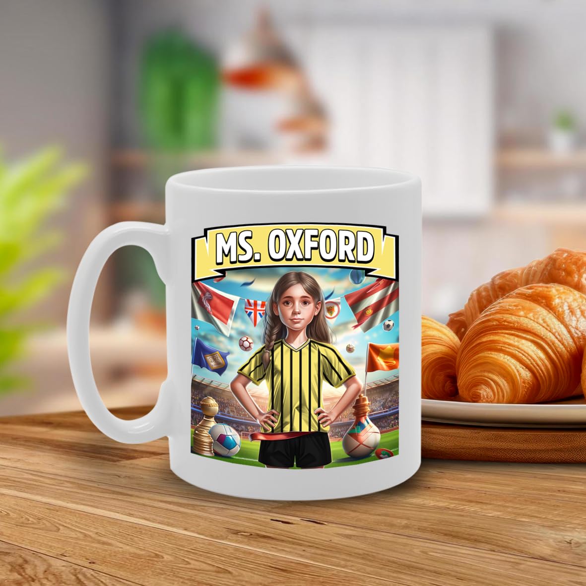 Ms Oxford   Printed Tea Coffee Ceramic  For Footie Fan Ladies Girls Mg6384 - Funny Printed Coffee Mug - Great Gift Idea
