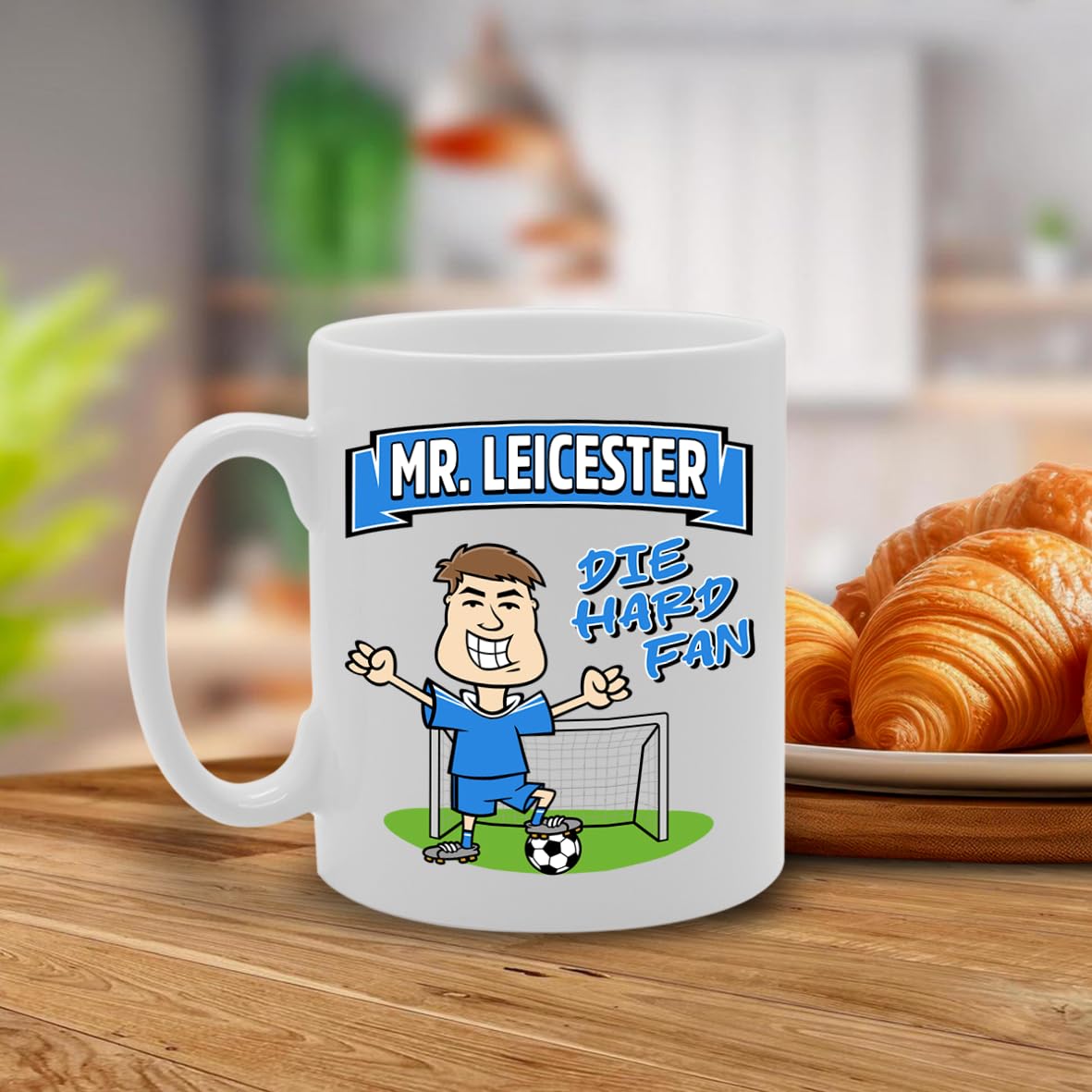 Mr Leicester Die Hard Fan   Printed Tea Coffee Ceramic  Mg5821 - Funny Printed Coffee Mug - Great Gift Idea